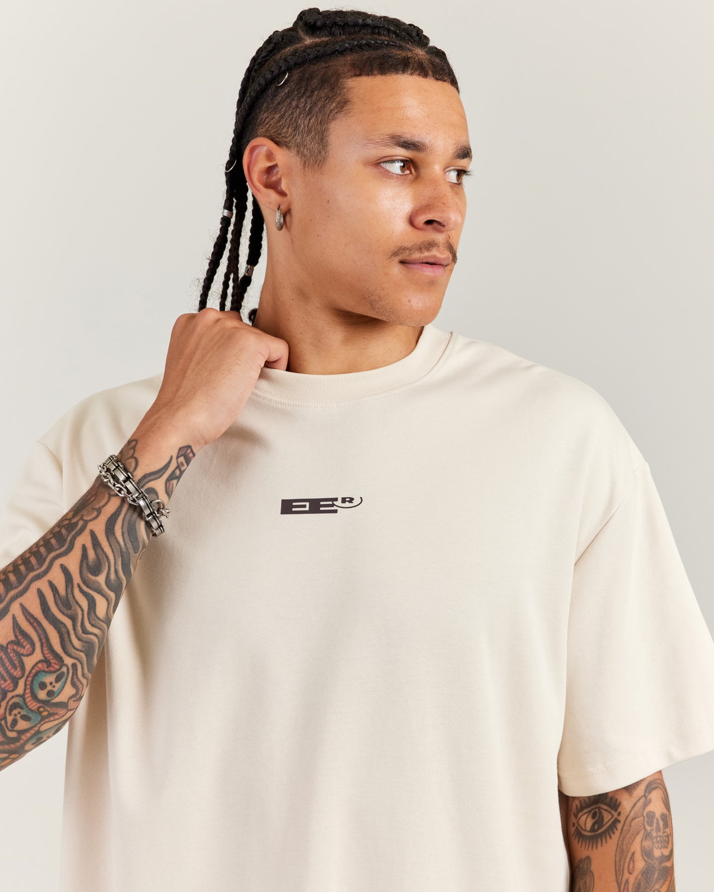 Arc Oversize Men's Tee - Bone