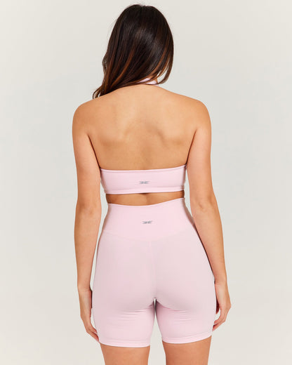 Halter Scrunch Bra - Blush Pink