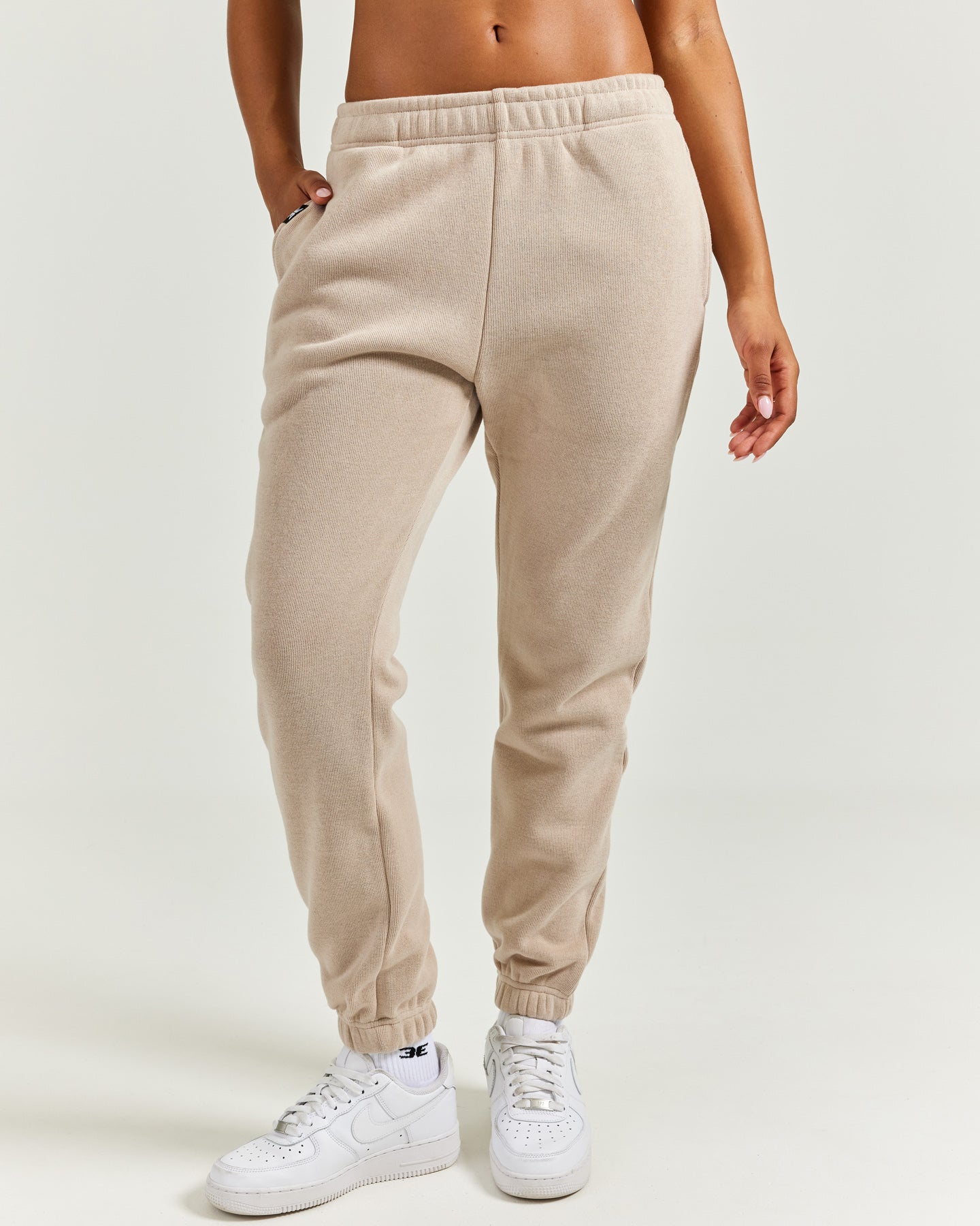 Heavy Weave Joggers - Taupe