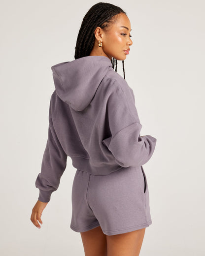 Omni Cropped Hoodie - Haze
