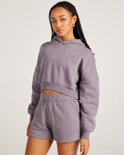 Omni Cropped Hoodie - Haze