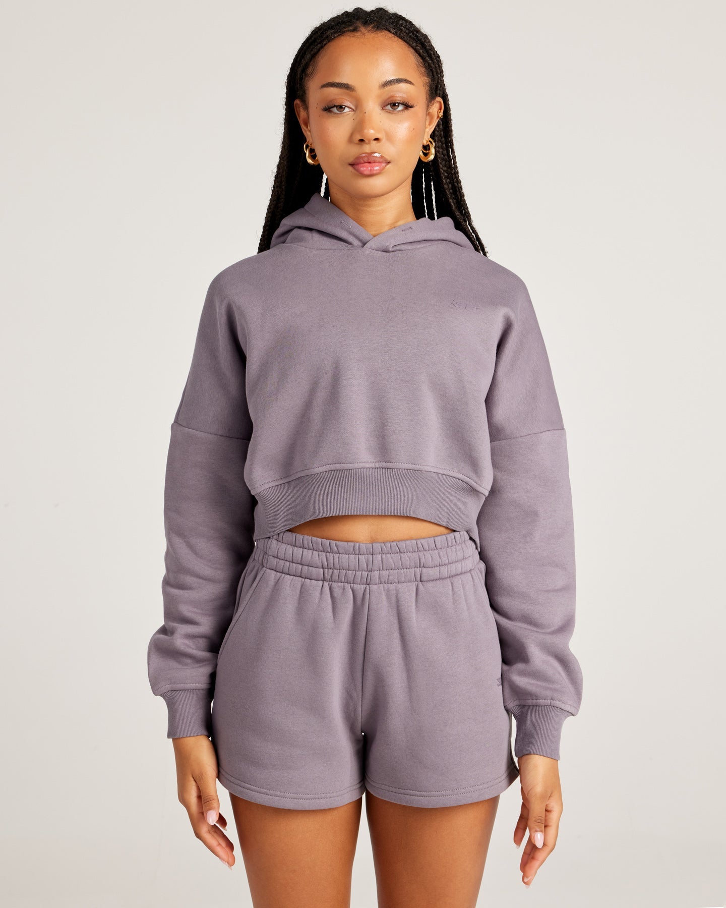 Omni Cropped Hoodie - Haze