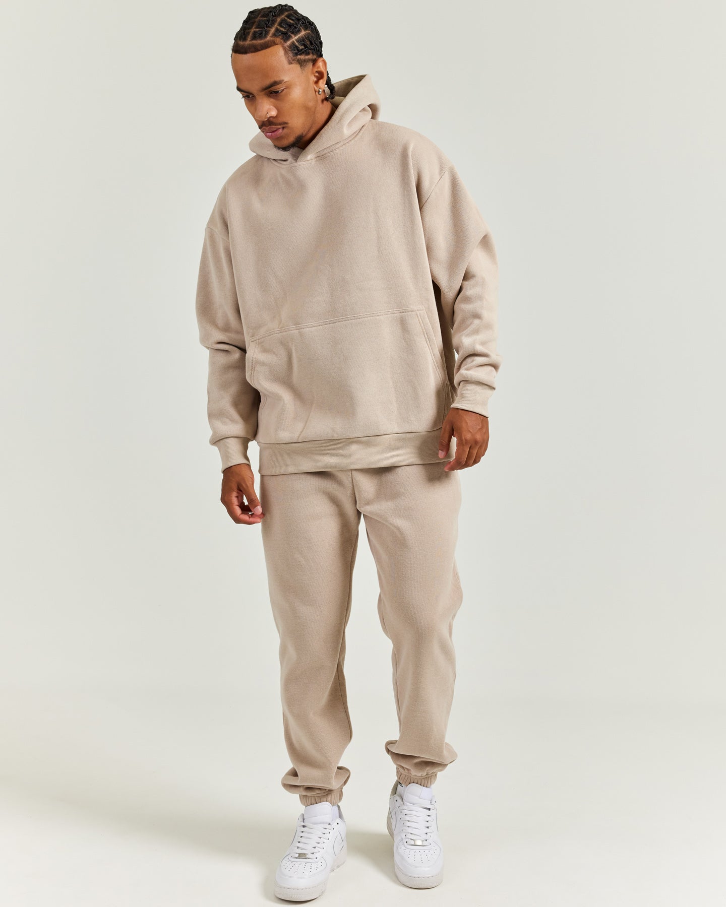 Heavy Weave Joggers - Taupe
