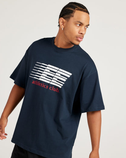Athletics Club Tee - Navy