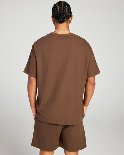 Signal Waffle Tee - Brown