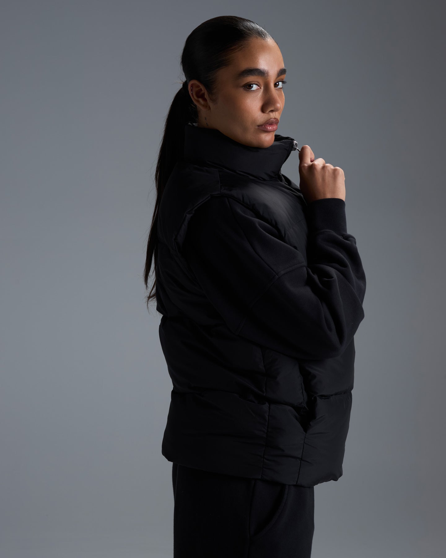 Premium Unisex Puffer Vest - Black